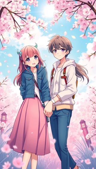 Anime Couple Mobile Wallpaper