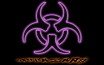 Wallpaper Purple Biohazard HD Background Desktop
