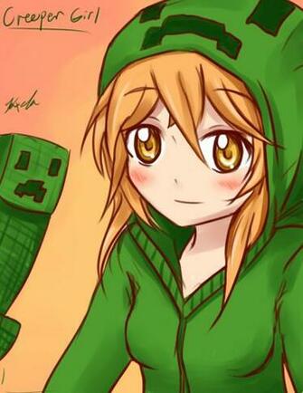 Minecraft Creeper Girl By Kxela