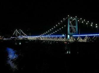 Blue And Gold Bridge West Virginia Wallpaper