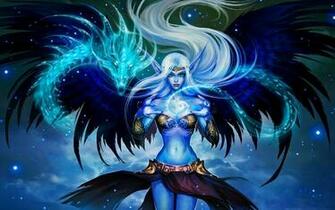 Dragon Witch Computer Wallpaper Desktop Background