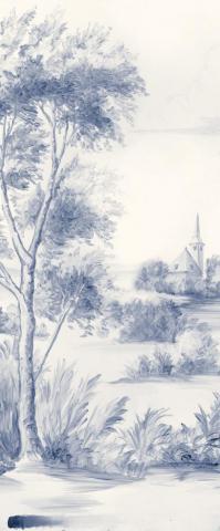 Delft True Blue Sample Susan Harter Muralpapers