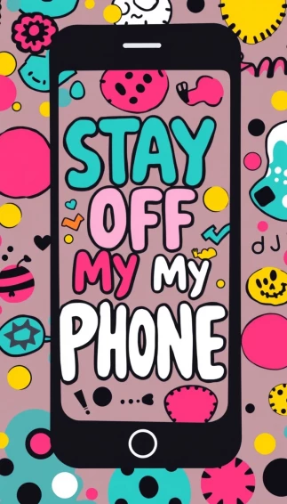 Stay Off My Phone Wallpaper