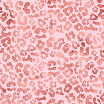 Glitter Rose Gold Leopard Print Wallpaper