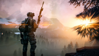 Soldier Weapon Landscape Sunbeam Video Game Battlefield HD Wallpaper