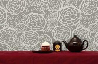 Oh Joy For Hygge West Petal Pusher Wallpaper Gray Taupe