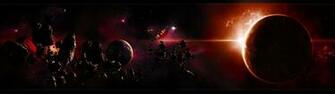 Space Art Multiscreen Wallpaper