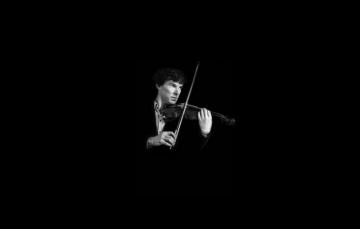 Wallpaper Violin Sherlock Holmes Black Background Benedict
