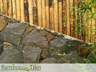 Bamboo Fence Wallpaper And Tikis
