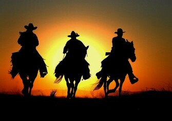 Cowboy On Purple Sky Wallpaper HD Wallpaperlepi