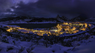 Winter Night Desktop Wallpaper
