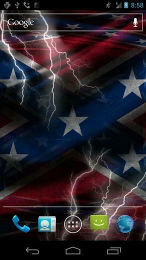 3d Rebel Flag Live Wallpaper Screenshot