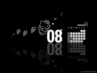 Black Hello Kitty Background HD Wallpaper In Cartoons Imageci
