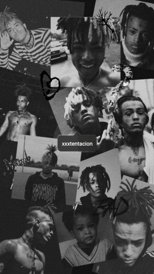 Wallpaper Aesthetic Xxxtentation B W Black
