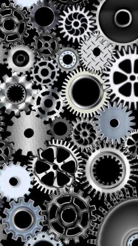 Mechanical Gears Steampunk Artwork Skull Wallpaper Technology