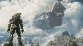 Halo Master Chief Spartan Unsc Ship Crashing