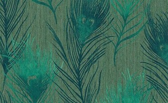 Featherama Peacock Feathers And Teal Blue Skn Designer