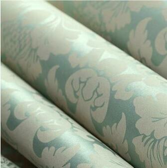 Aliexpress Buy Non Woven Classic Metallic Flock Damask Wallpaper