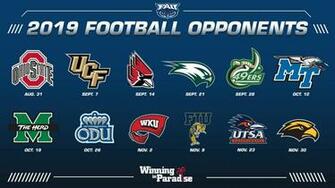 C Usa Announces Fau S Conference Football Schedule Florida