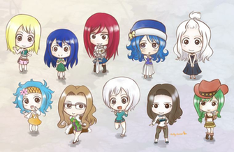 Fairy Tail Chibis By Hollyrose