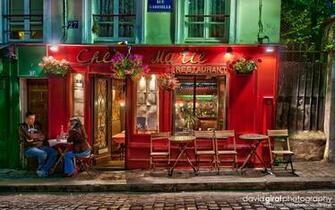 Exploring Paris The Romantic Terraces Of Montmartre At Night
