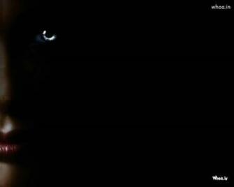 Half Faced Women Dark Background Wallpaper