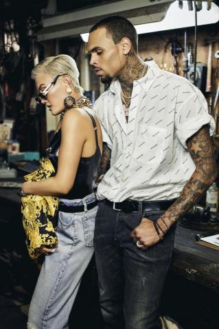Jake Miosge In Chris Brown Outfits Photoshoot