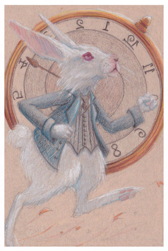 White Rabbit Kayla Woodside Wallpaper
