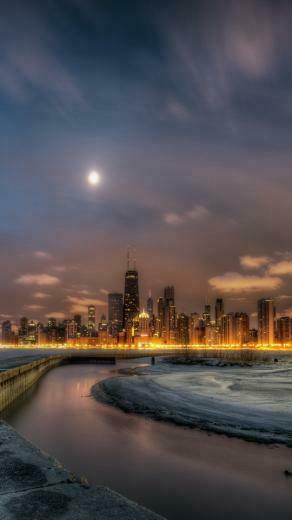 Wallpaper Chicago Illinois Lighthouse
