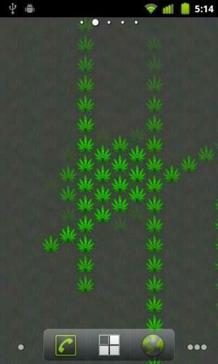 Bigger Ganja Leaf Live Wallpaper For Android Screenshot