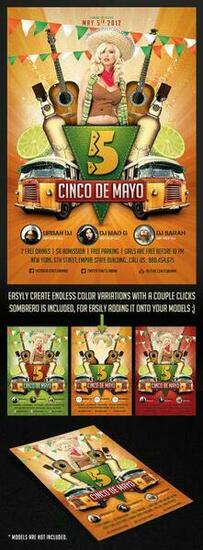 Cinco De Mayo Party Flyer By Saltshaker911
