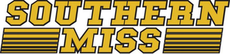 Southern Miss Golden Eagles Wordmark Logo In