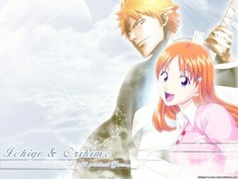 Ichigo X Orihime I Will Protect You Wallpaper