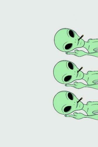 Alien Aliens Background Background Green Wallpaper