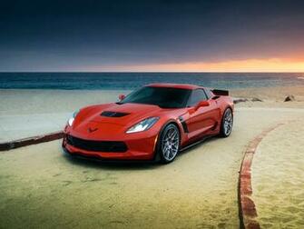 Wallpaper Chevrolet Corvette Z06 Red