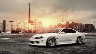 Silvia S15 White Car High Definition Wallpaper HD