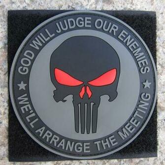 Punisher Skull 3d Pvc Velcor Patch In Badges From Home Garden