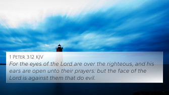 Peter Kjv 4k Wallpaper For The Eyes Of Lord Are Over