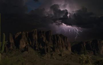 Wallpaper The Storm Sky Clouds Mountains Rocks