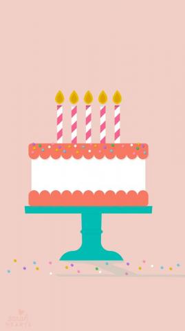 July BirtHDay Cake Calendar Wallpaper Sarah Hearts