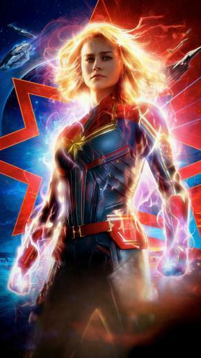 Captain Marvel Phone Wallpaper Fav