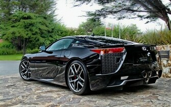 Black Lexus Lfa Supercar Wallpaper HD
