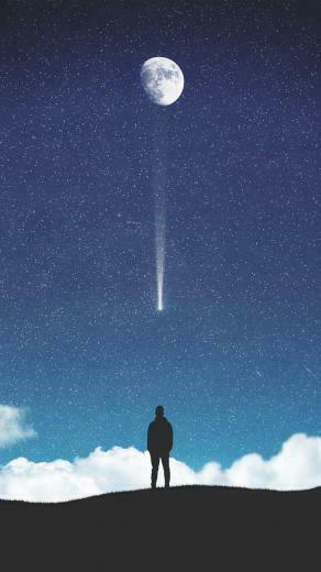 Starfall Wallpaper iPhone Android Background