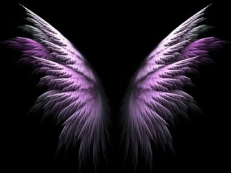 Purple Angel Wings Wallpaper