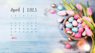 April Calendar Wallpaper