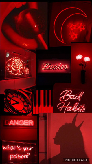 Red Aesthetic Wallpaper iPhone Neon