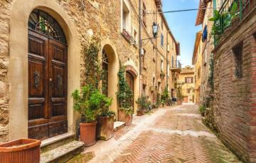 Wallpaper The City Street Italy Tuscany Siena Val D Orcia