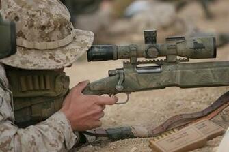 Snipers Desert Usmc Us Marines Corps M40a3 Wallpaper
