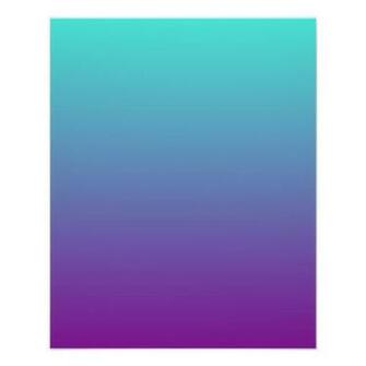 Turquoise And Purple Background Ombre Flyer