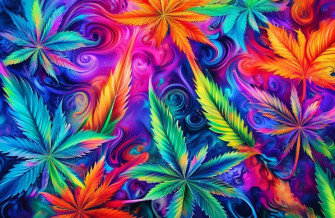 Psychedelic Weed Wallpaper